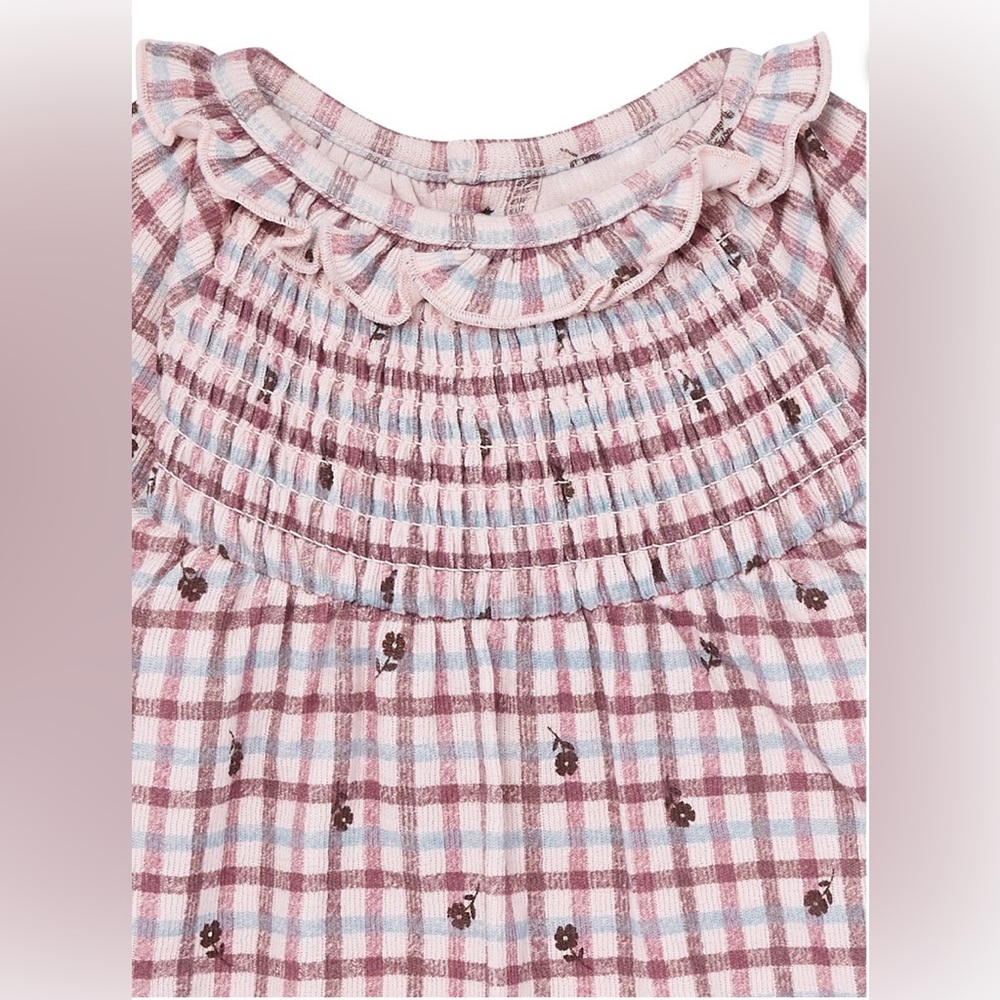 Modern Moments by Gerber Smocked Dress & Tights Set - Size: 0-3M (NWT) - Picture 4 of 7